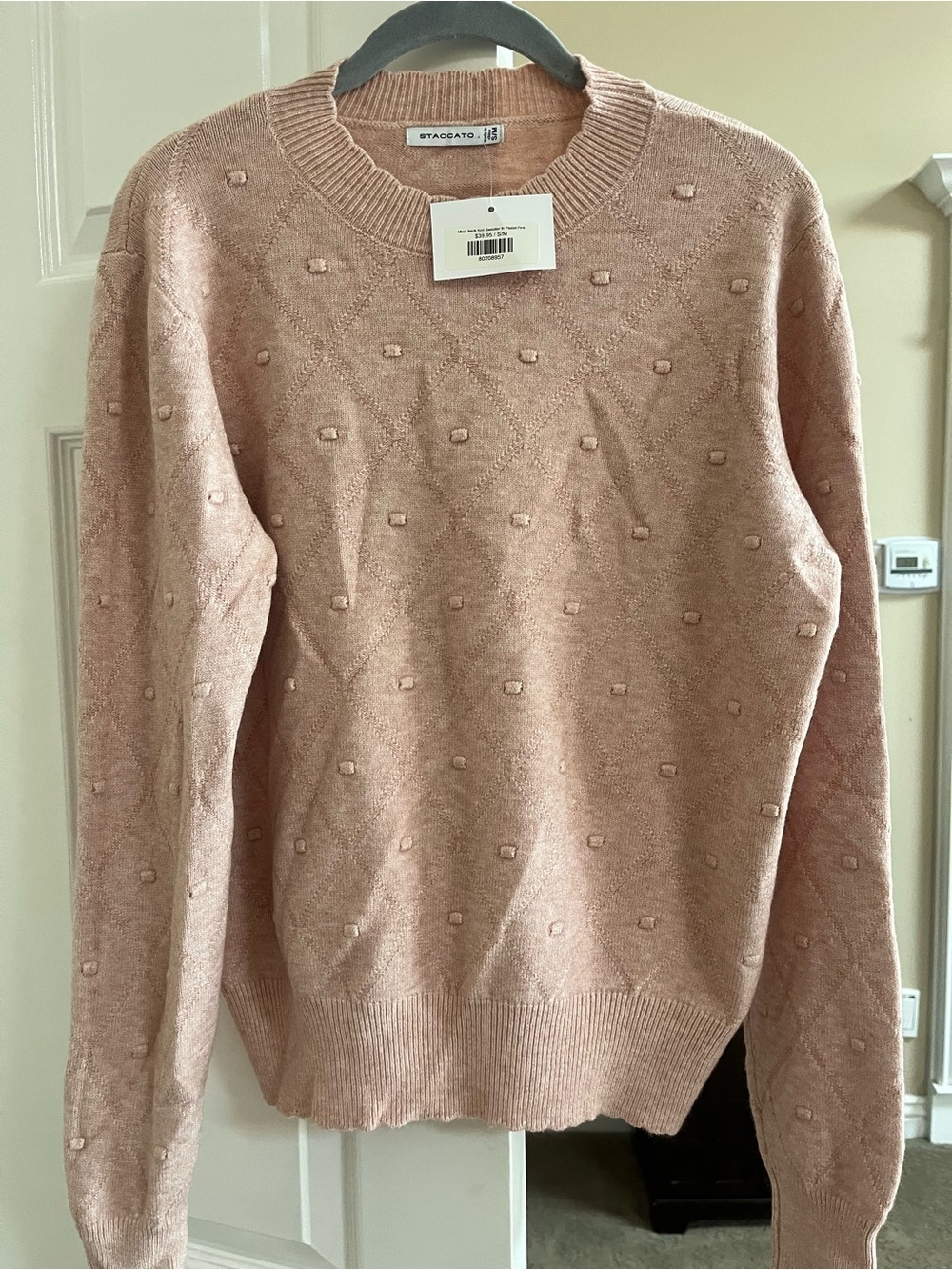 Staccato Pink Crewneck Sweater